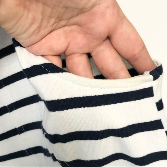 Anthropologie Postmark Stripe Peplum Pleated Tank - Picture 8 of 13